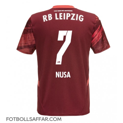 RB Leipzig Antonio Nusa #7 Bortatröja 2024-25 Kortärmad